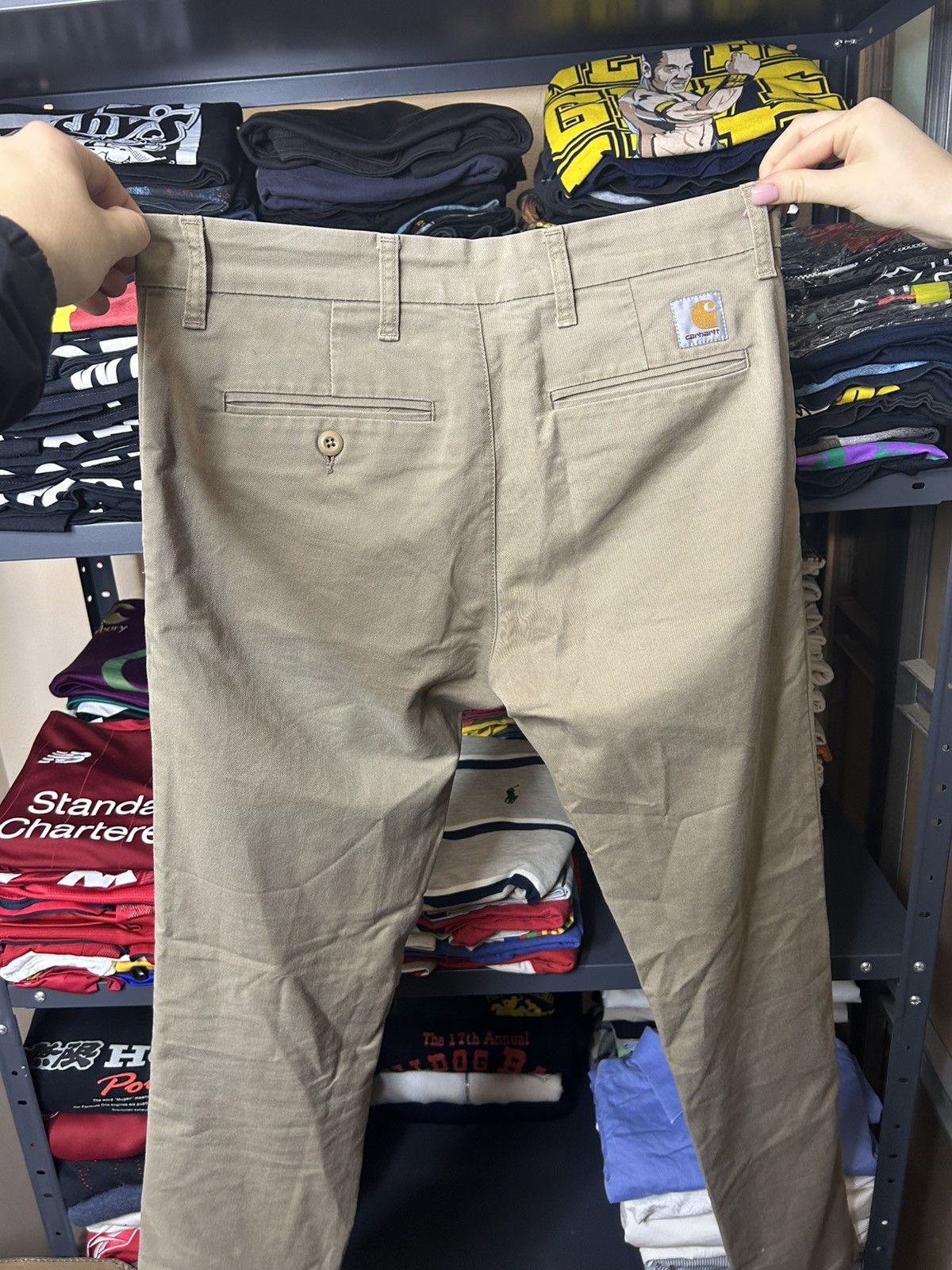 Carhartt Carhartt WIP Sid Pants Khaki Work In Progress Trousers 31x34 Size US 32 / EU 48 - 2 Thumbnail