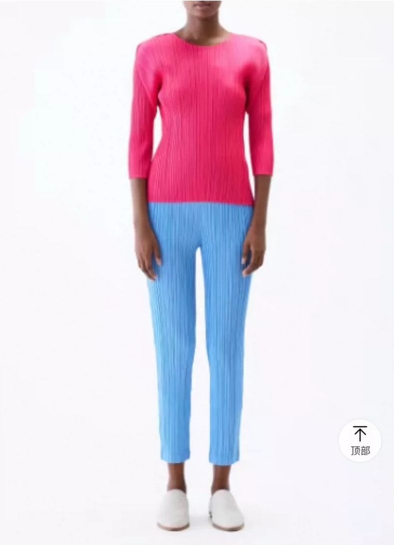 Issey Miyake Issey Miyake size:3 Black pleated trousers Size 22" - 7 Thumbnail