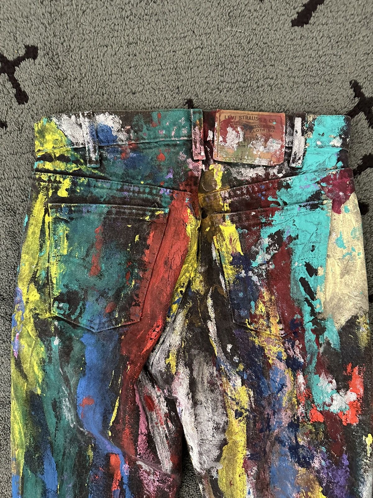 Levi's Vintage Hand-Painted Levis 90’s Size US 30 / EU 46 - 4 Thumbnail