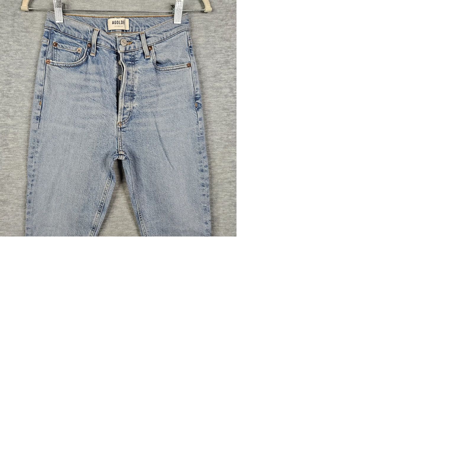Agolde AGOLDE Blue Button Fly Jeans - Size 25 - Womens Casual Denim Size 42" / US 20 - 9 Thumbnail
