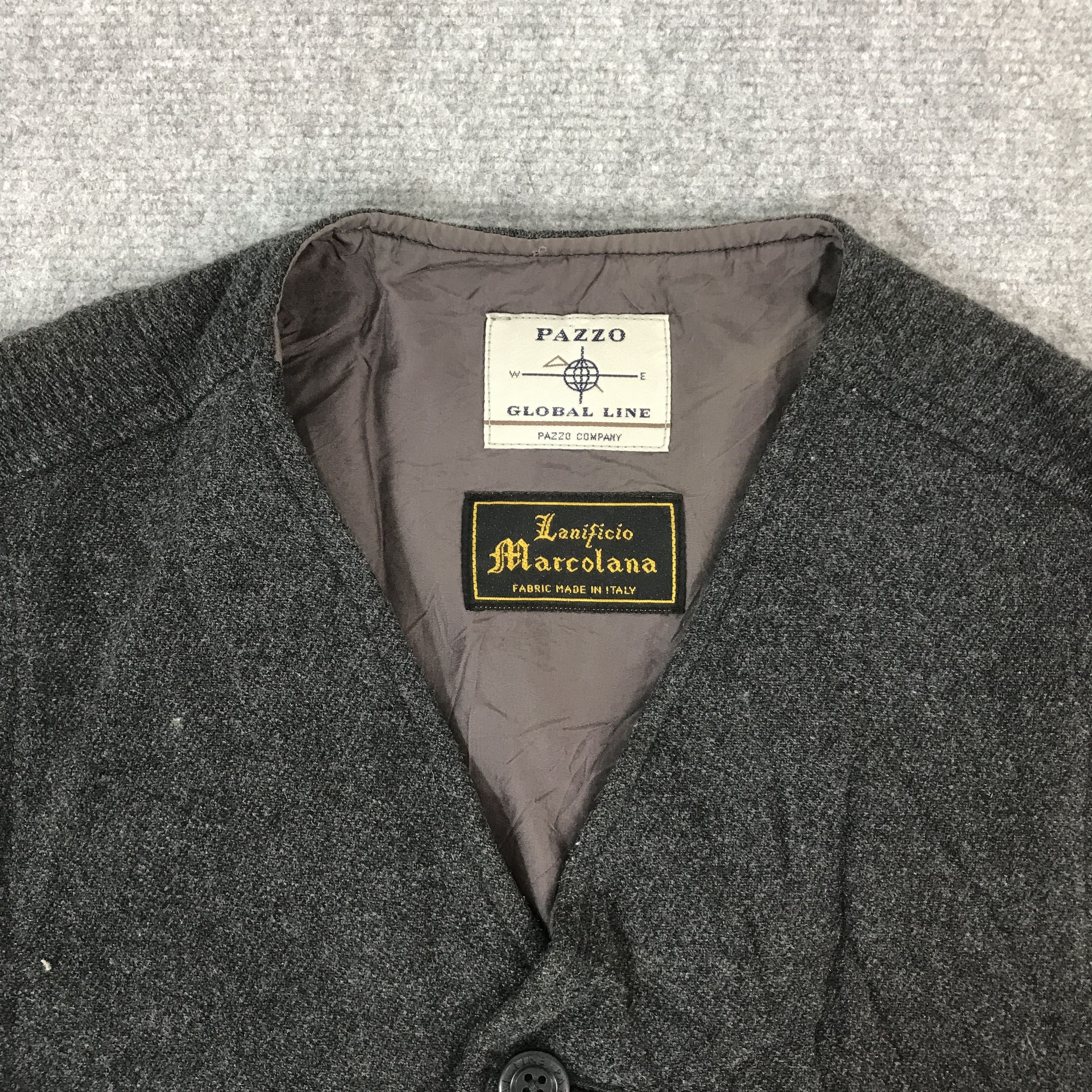 Pazzo PAZZO GLOBAL LINE LANIFICIO MARCOLANA WOOL VEST K69B19 Size US M / EU 48-50 / 2 - 6 Thumbnail