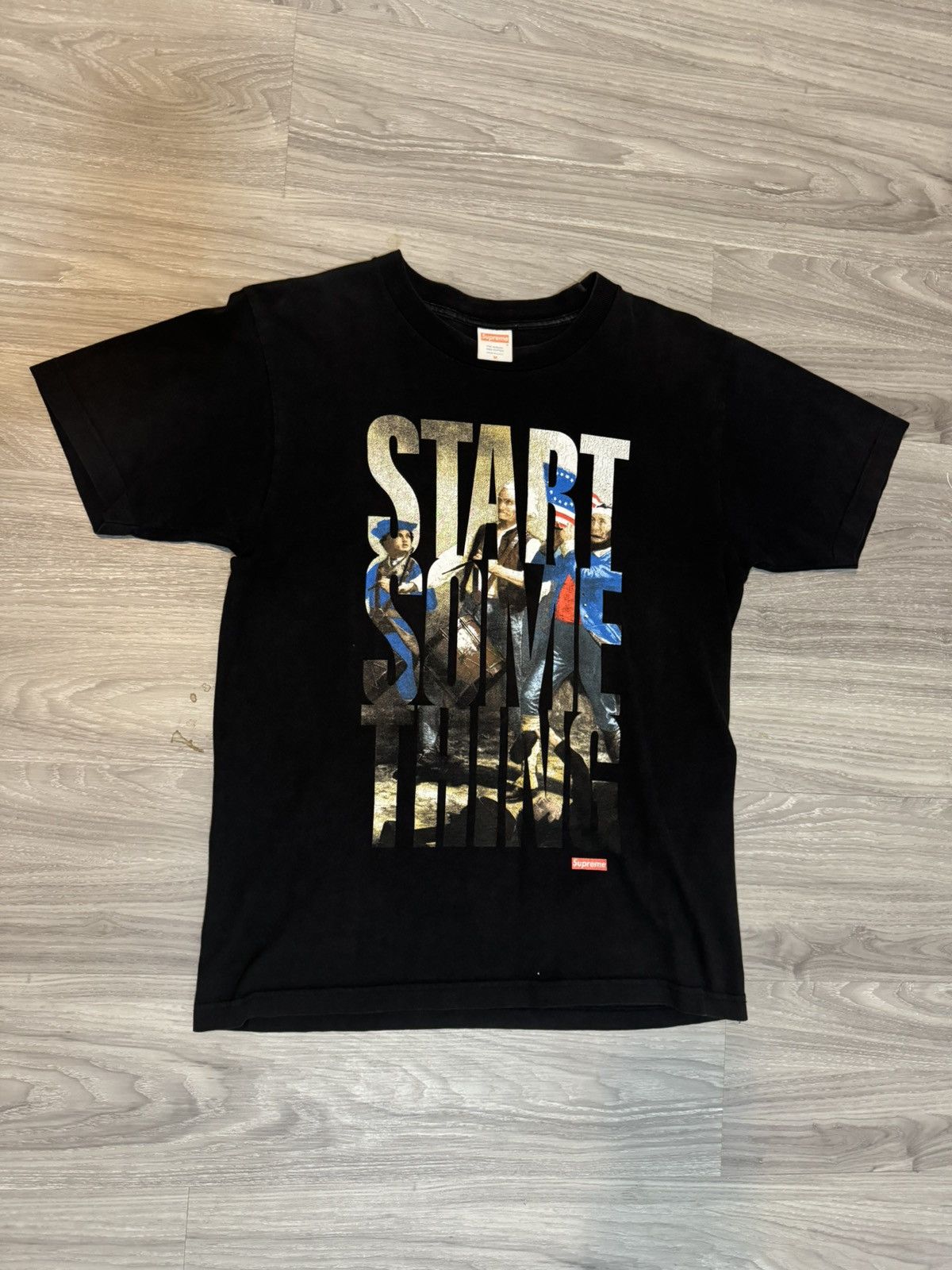 Supreme Supreme 2008 Start Something Tee T-Shirt Size US M / EU 48-50 / 2 - 1 Thumbnail
