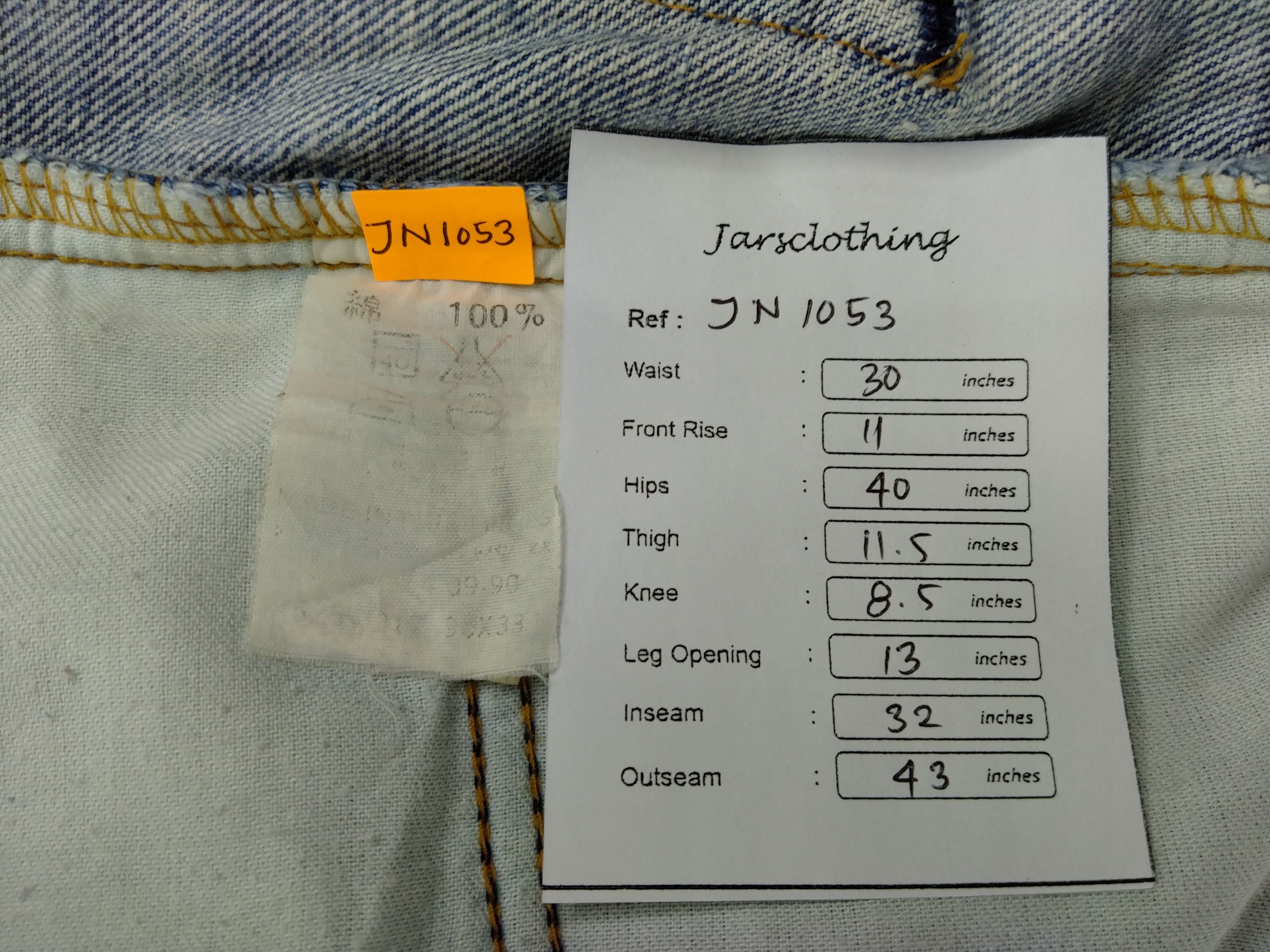 Levi's Blue Wash Vintage Levi's 503 Jeans 30x32 Denim -JN1053 Size US 30 / EU 46 - 6 Thumbnail