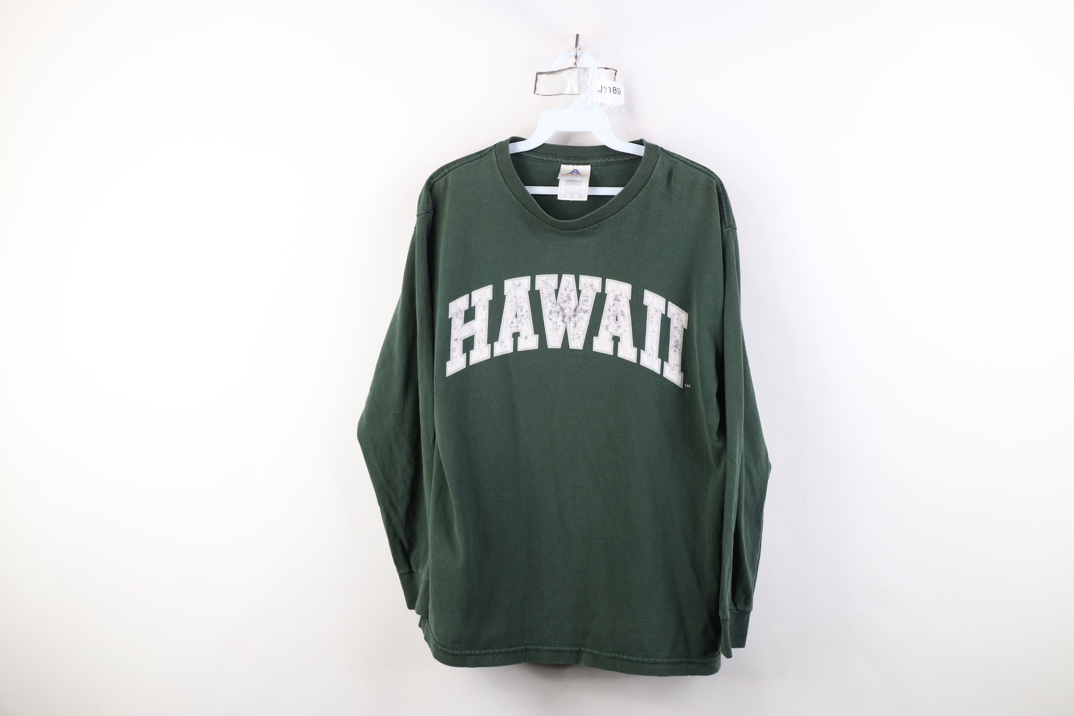 Vintage Vintage 90s Y2K University of Hawaii Long Sleeve T-Shirt Size US M / EU 48-50 / 2 - 1 Thumbnail