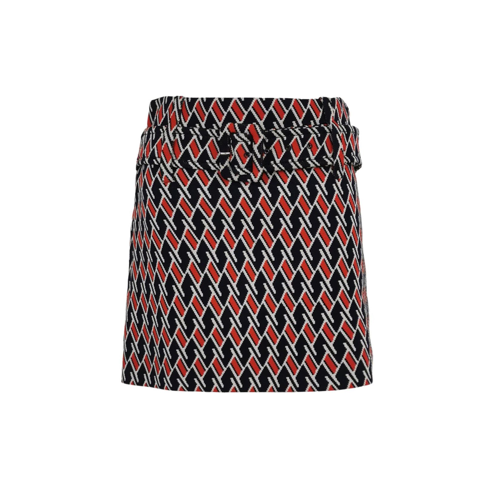 Prada Color-Block Mini Skirt Size 38 0089