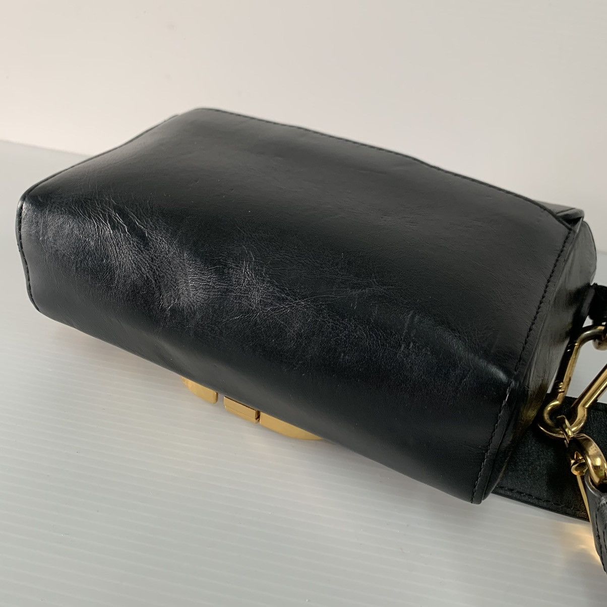 Dior Christian Dior Leather Black Crossbody Bag Size ONE SIZE - 7 Thumbnail