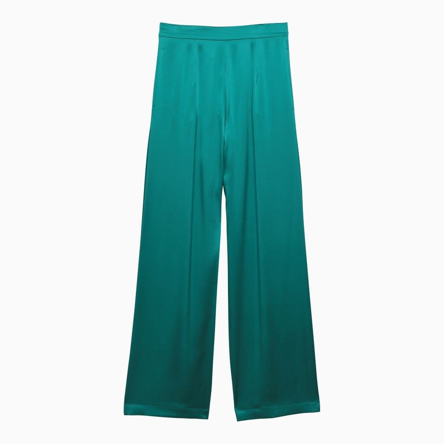 Max Mara o1d2blof0824 Trousers in Green Size 27" / US 4 / IT 40 - 2 Thumbnail