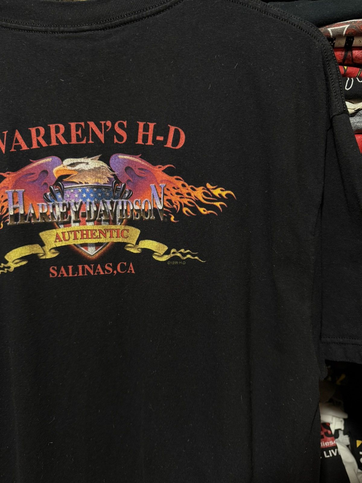 Harley Davidson Vintage 2000 Harley Davidson Raw Power Salinas CA T-Shirt Size US XL / EU 56 / 4 - 6 Thumbnail