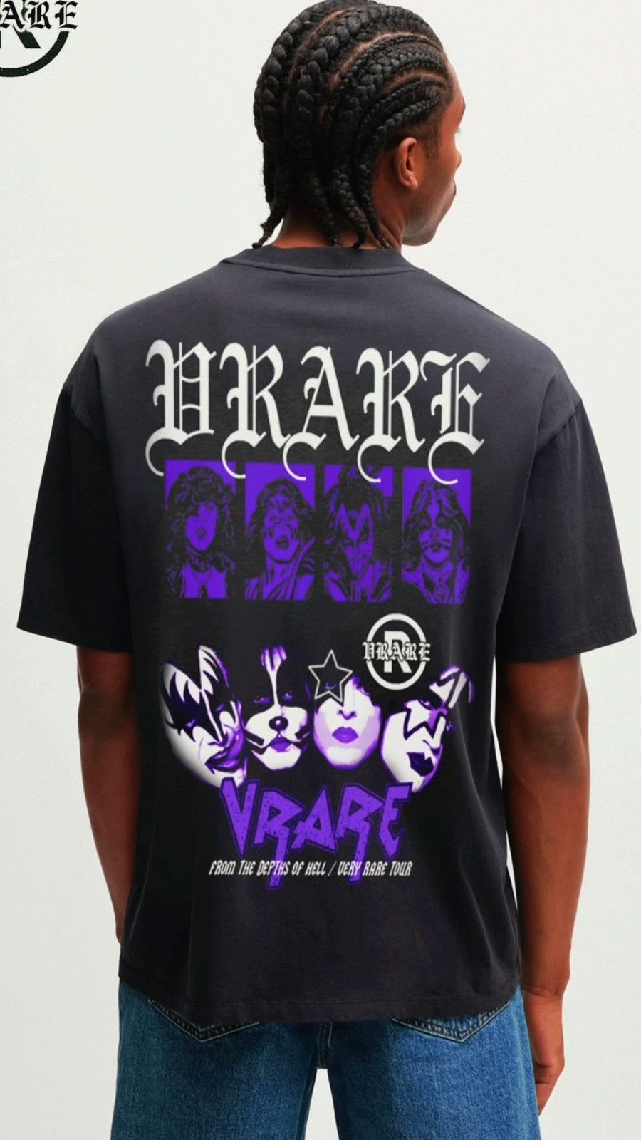 Band Tees KISS custom vrare band tee - heavy crew tshirt Size US L / EU 52-54 / 3 - 7 Thumbnail