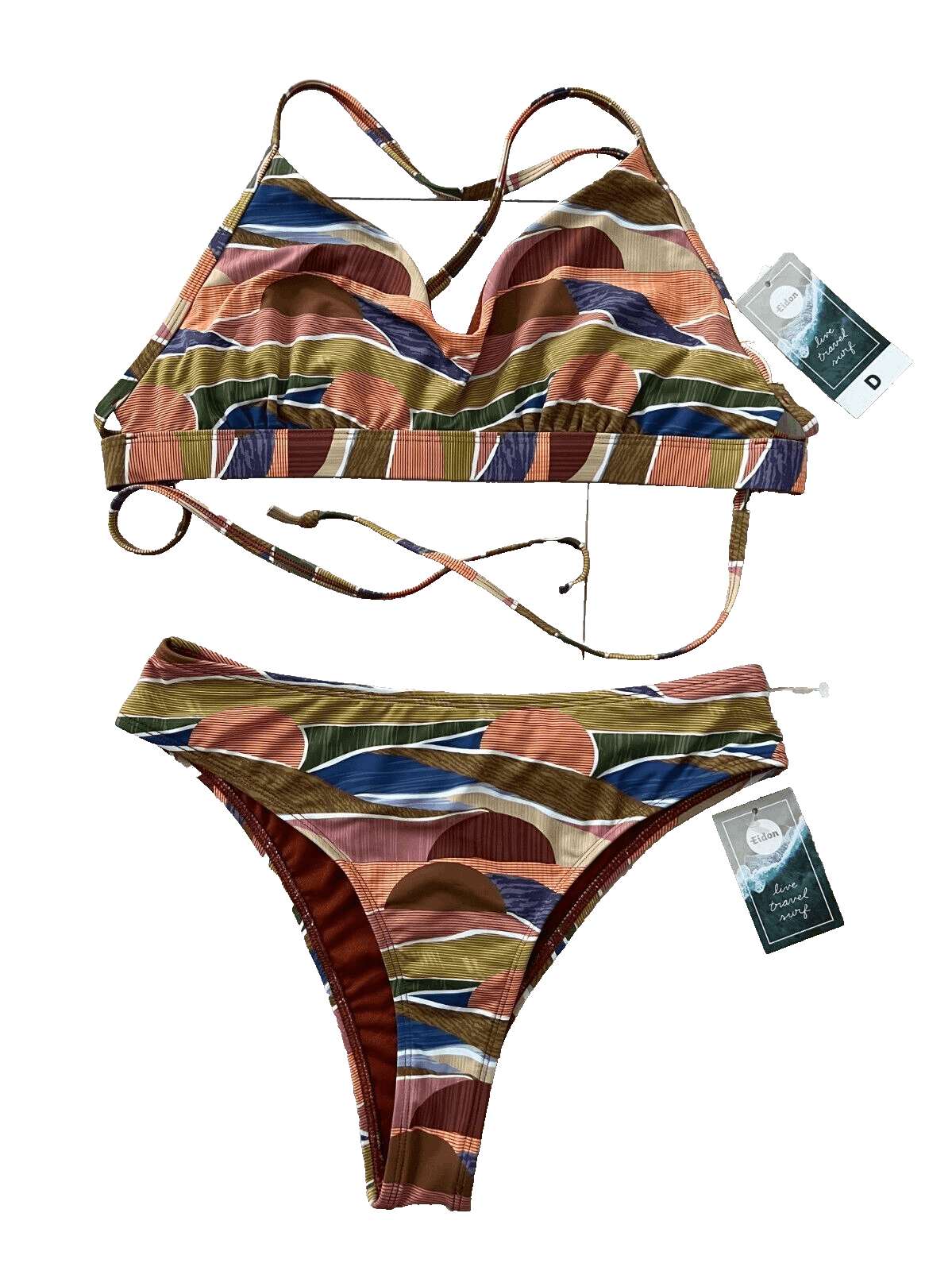 Other Eidon Abby Madison Swim Bikini Set Escape Abstract ( XS ) Size 26" / US 2 / IT 38 - 1 Thumbnail