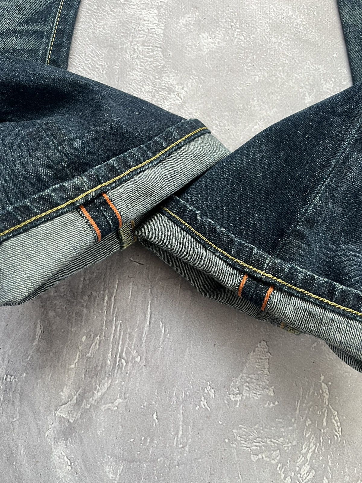 Edwin Vtg Edwin Distressed Mudwash Selvage Denim Pants Jeans 31x33 Size US 31 - 17 Thumbnail