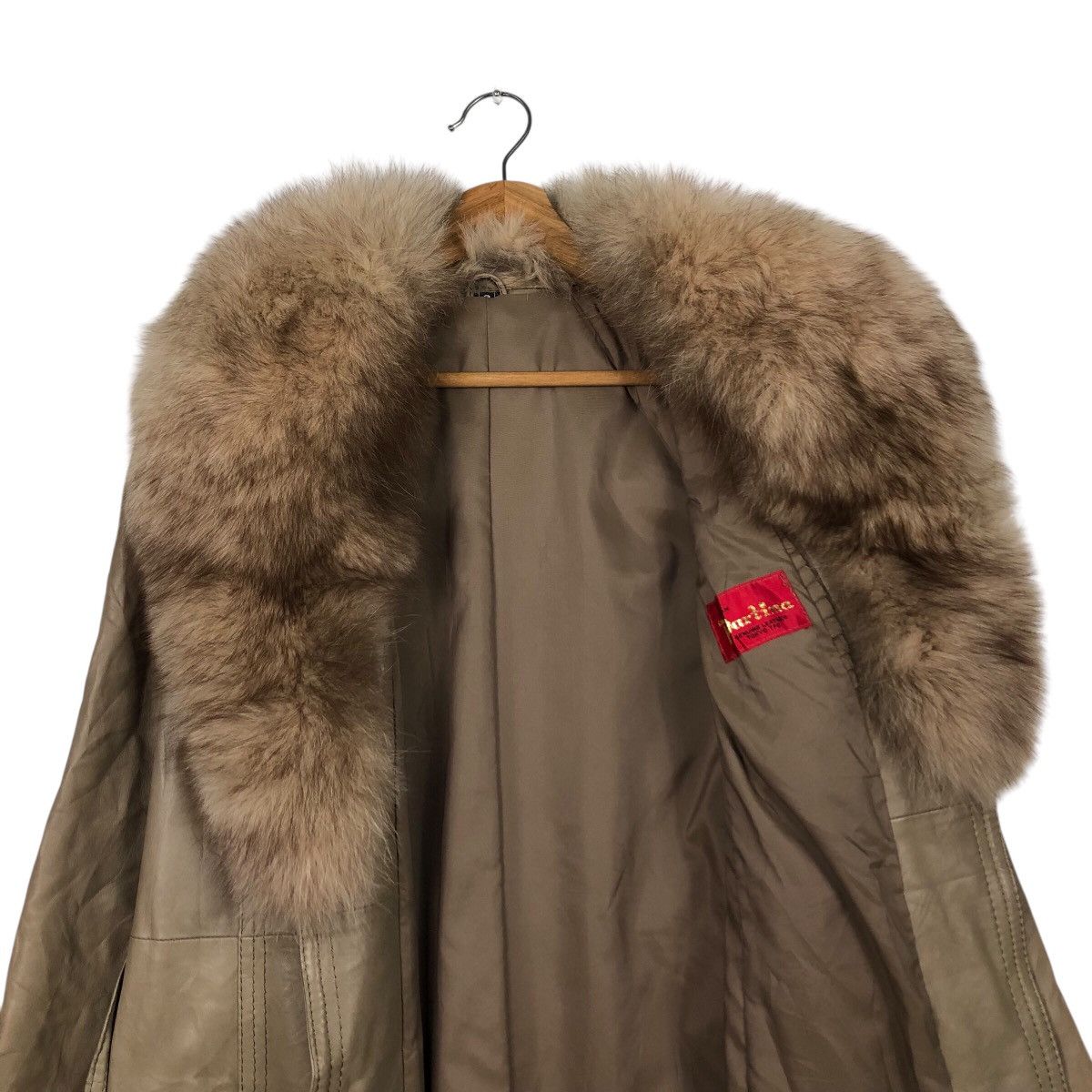 Japanese Brand 📌Vintage Long Leather Jacket Partina Double Breast Fur Size US M / EU 48-50 / 2 - 14 Thumbnail