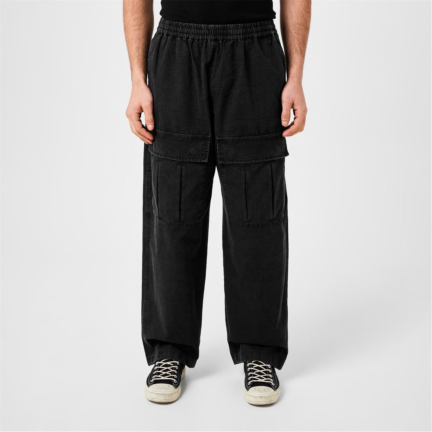 Acne Studios o1g2r1mq0825 Prudento Cargo Trousers in Black Size US 34 / EU 50 - 2 Thumbnail