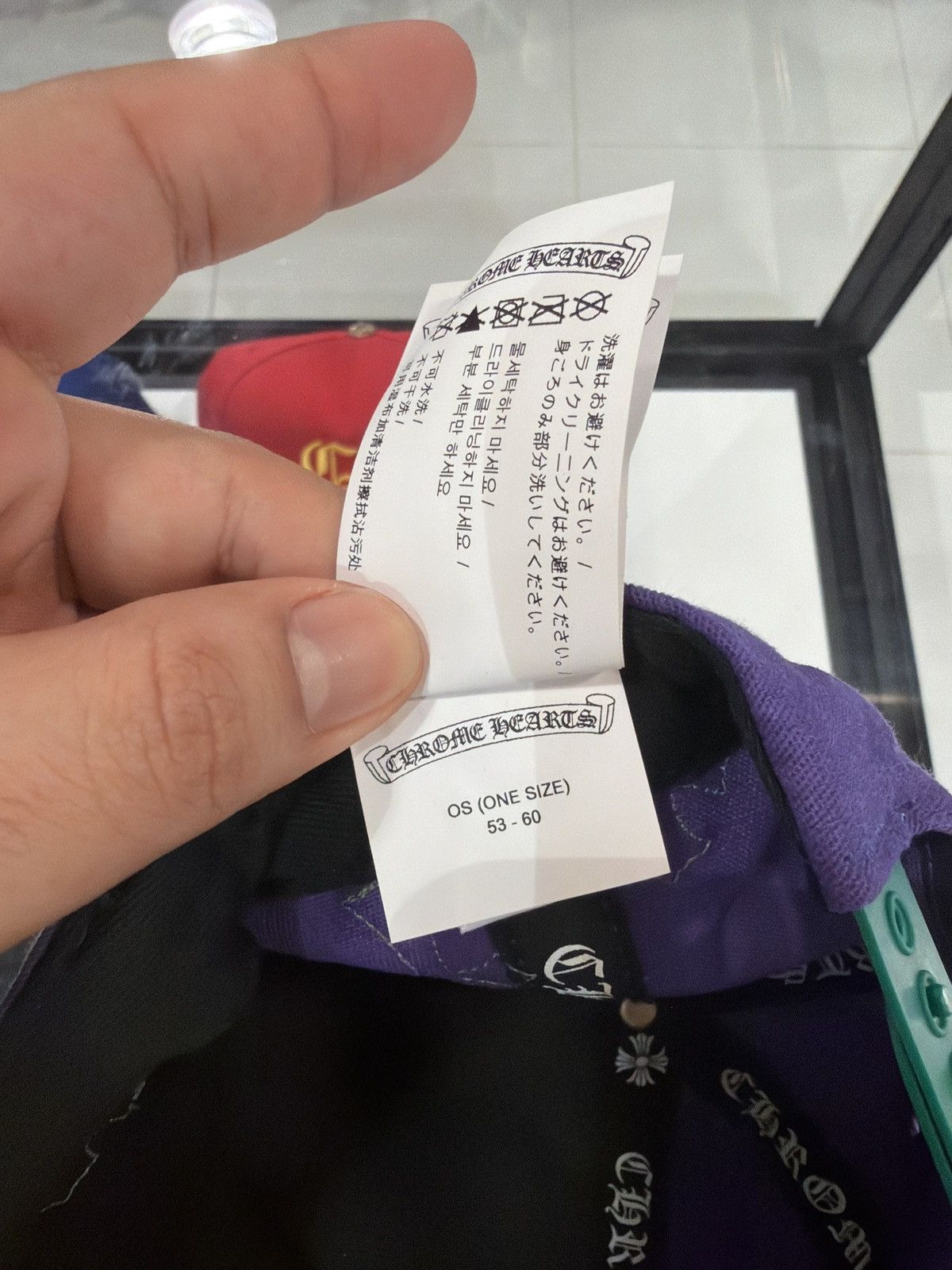 Chrome Hearts Chrome Hearts CH Cross Patch Purple/Green Hat Size ONE SIZE - 7 Thumbnail