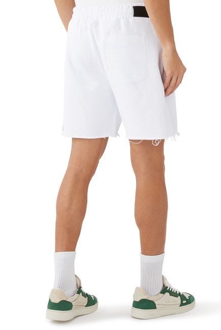 Amiri o1s1wg110425 MA Bar Logo Short in White Size US 30 / EU 46 - 4 Thumbnail