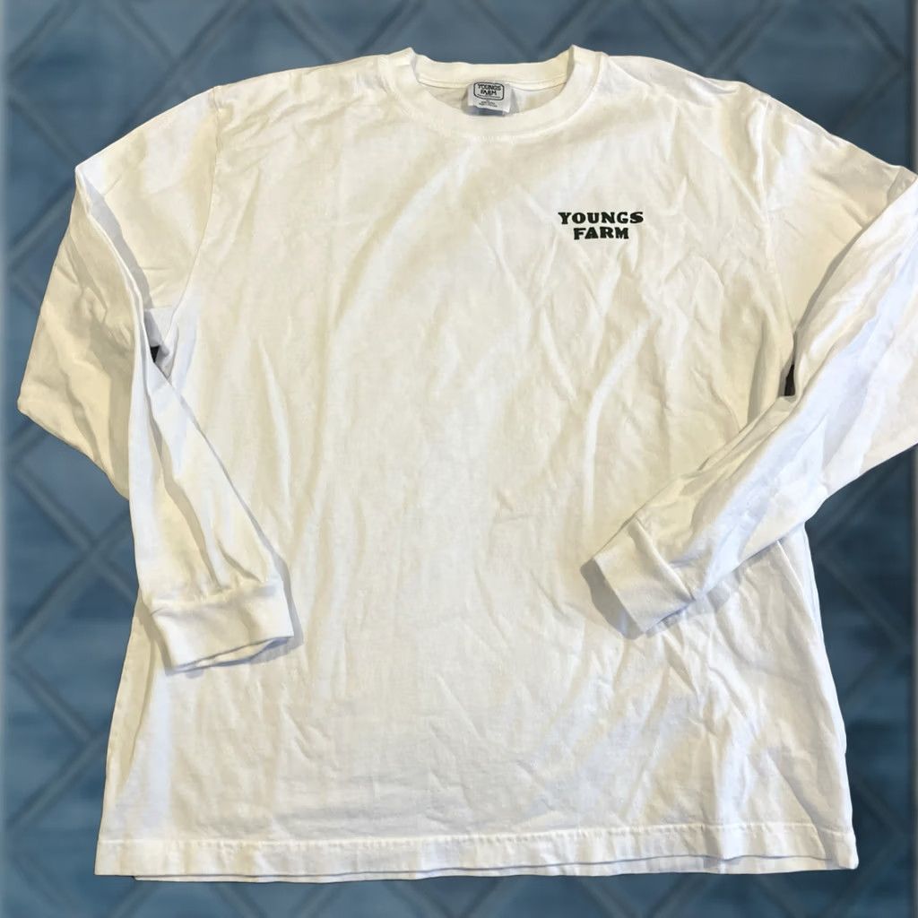 Kith Awesome Youngs Farm Kith Long Sleeve Shirt Mens XL White Size US XL / EU 56 / 4 - 1 Thumbnail