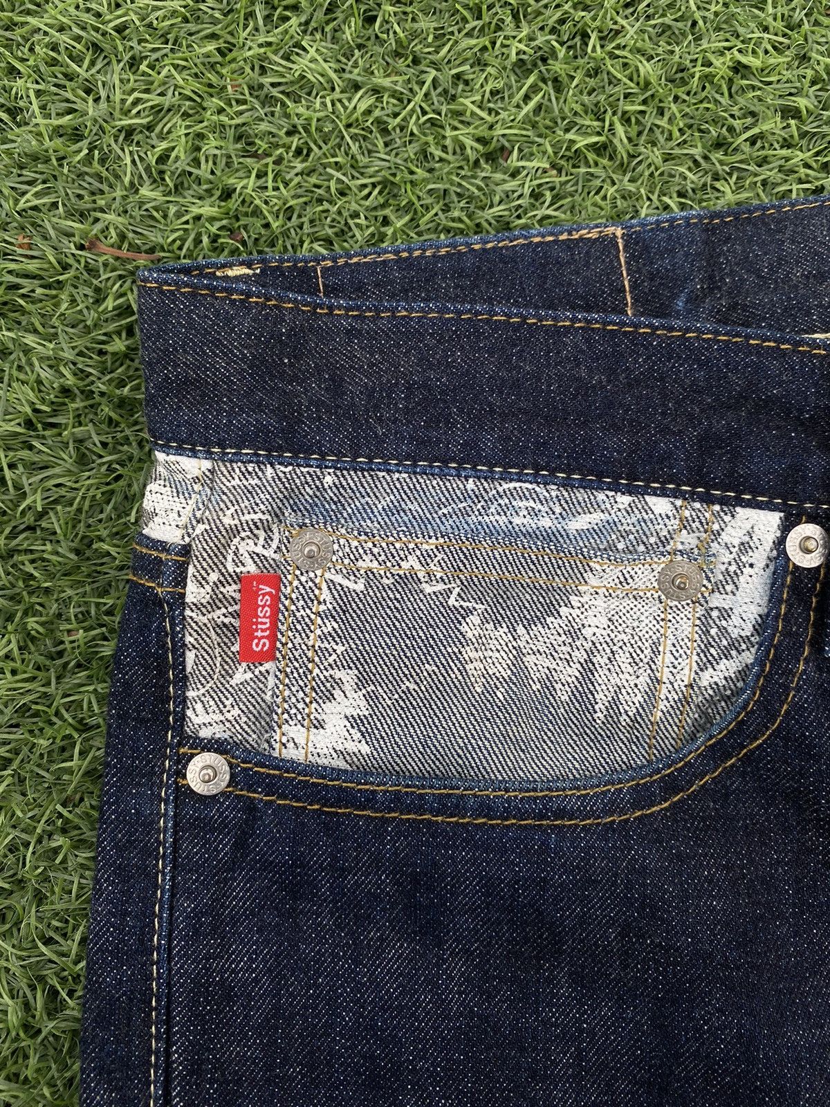 Stussy STUSSY INCREASE THE PEACE DENIM RARE 🎱 Size US 36 / EU 52 - 8 Thumbnail