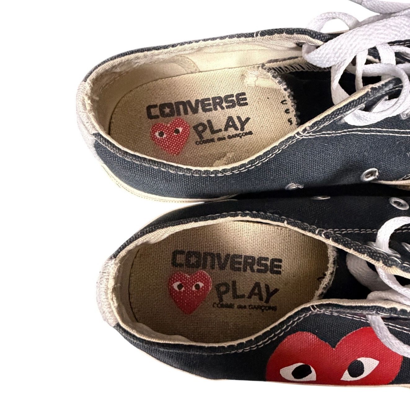 Comme des Garcons Converse x Comme des Garcons PLAY Black Sneakers Men 7 Size US 7 / EU 40 - 6 Thumbnail