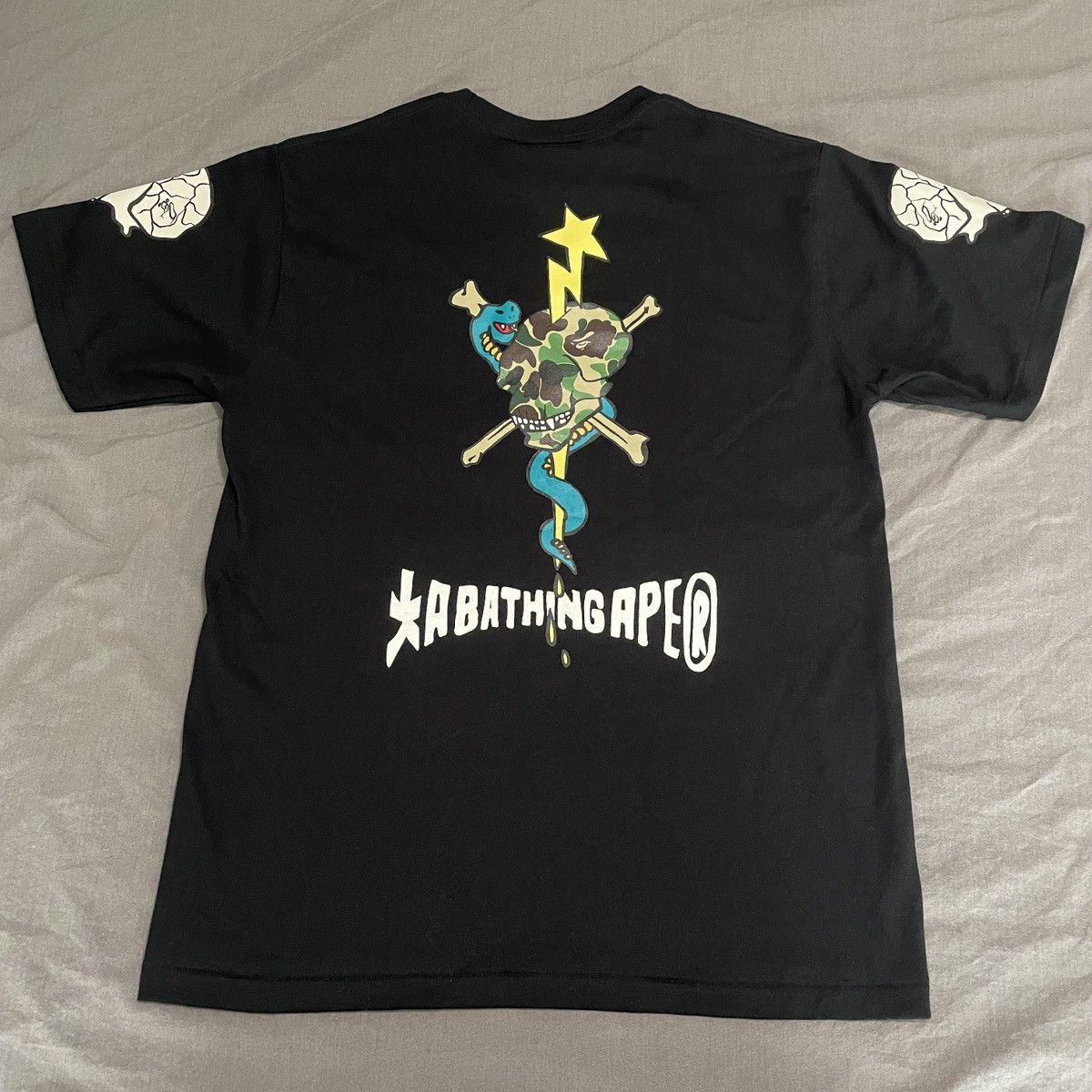 Bape A Bathing Ape Skull Motif Tee 2024 FW M Size US M / EU 48-50 / 2 - 3 Thumbnail