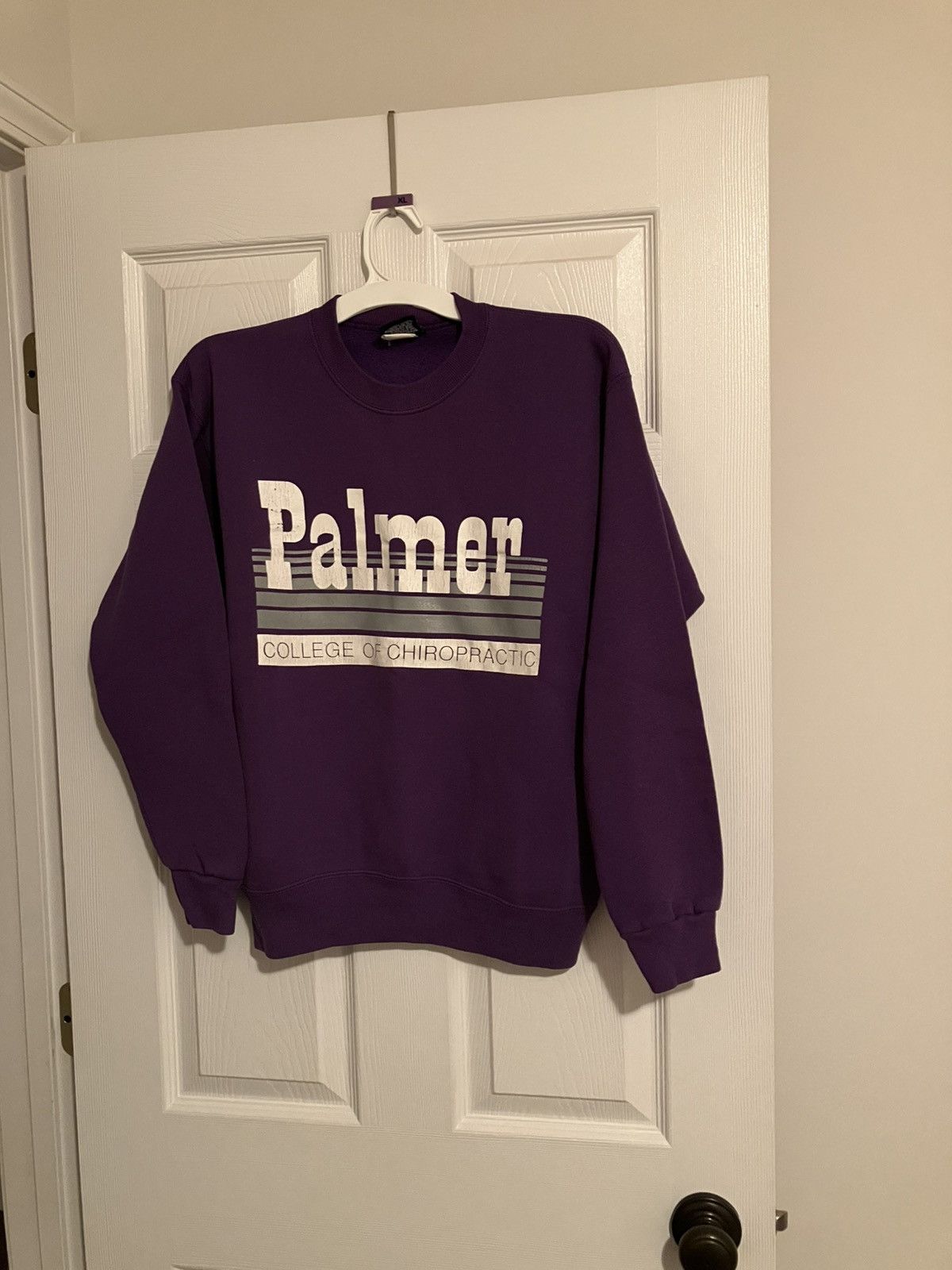 Jansport Vintage Palmer Chiropractic College Purple Crewneck Medium Size US M / EU 48-50 / 2 - 1 Thumbnail
