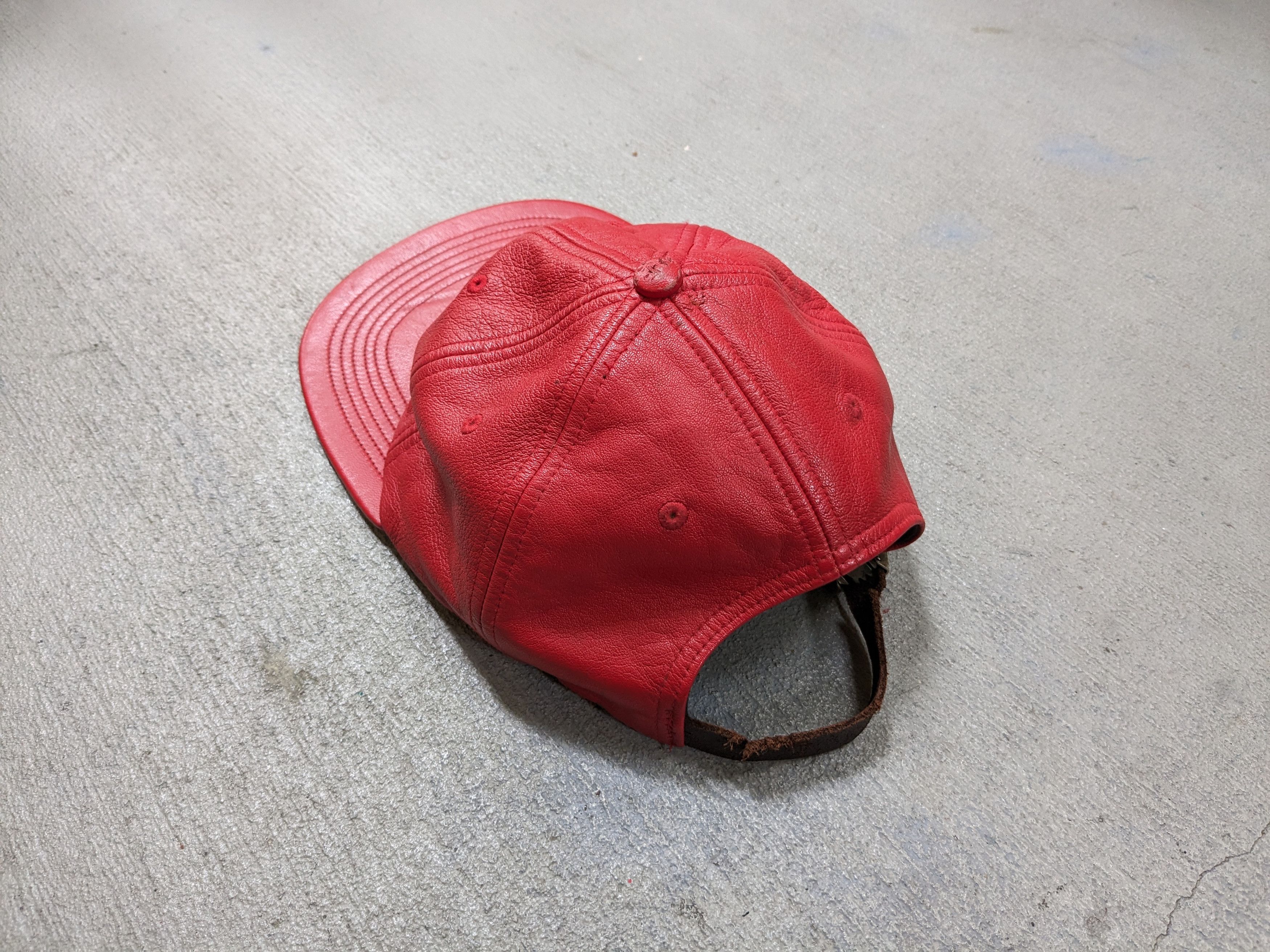 Supreme Supreme Classic 6-Panel Leather Hat Cap Strap Adjustable Size ONE SIZE - 8 Thumbnail