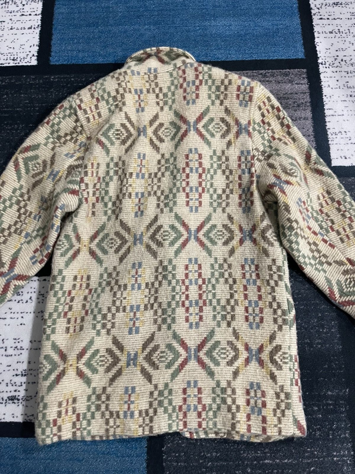 Vintage Vintage Ruff Hewn Abstract Aztec Wool Style Blazer Size US L / EU 52-54 / 3 - 17 Thumbnail