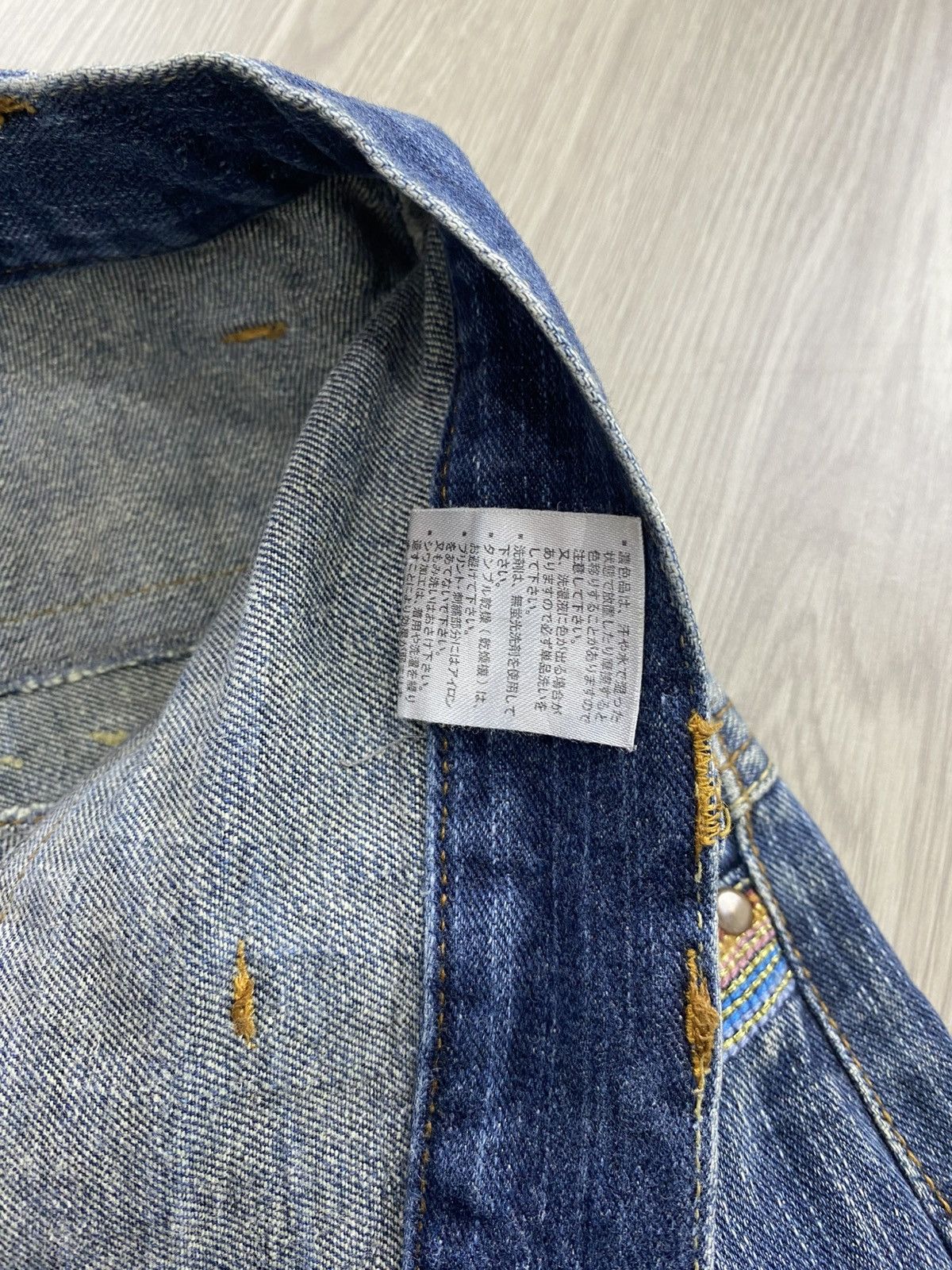 If Six Was Nine × Le Grande Bleu (L.G.B.) 2000s Memory Special Double Waist Distressed Punk Lgb Jeans Size US 34 / EU 50 - 11 Thumbnail