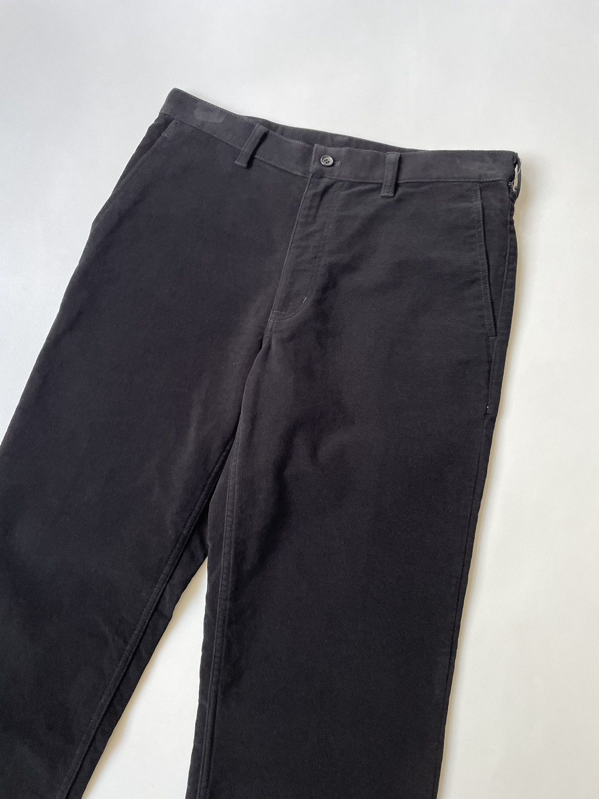 Comme des Garcons A/W 10 Black Moleskin Trousers Size US 32 / EU 48 - 4 Thumbnail