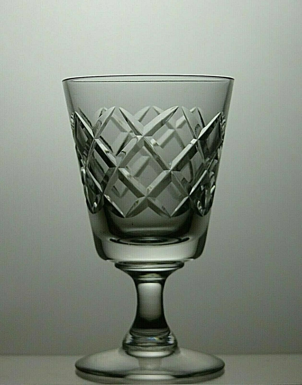Tudor Tudor Crystal Set Of 6 Cut Glass Sherry Glasses 3 3/4" Size ONE SIZE - 5 Thumbnail