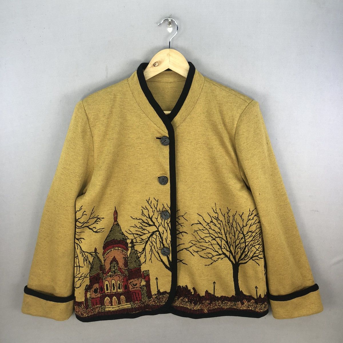 Other Vintage Japanese Brand Lala Knitted Graphic Cardigan Jacket Size M / US 6-8 / IT 42-44 - 1 Thumbnail