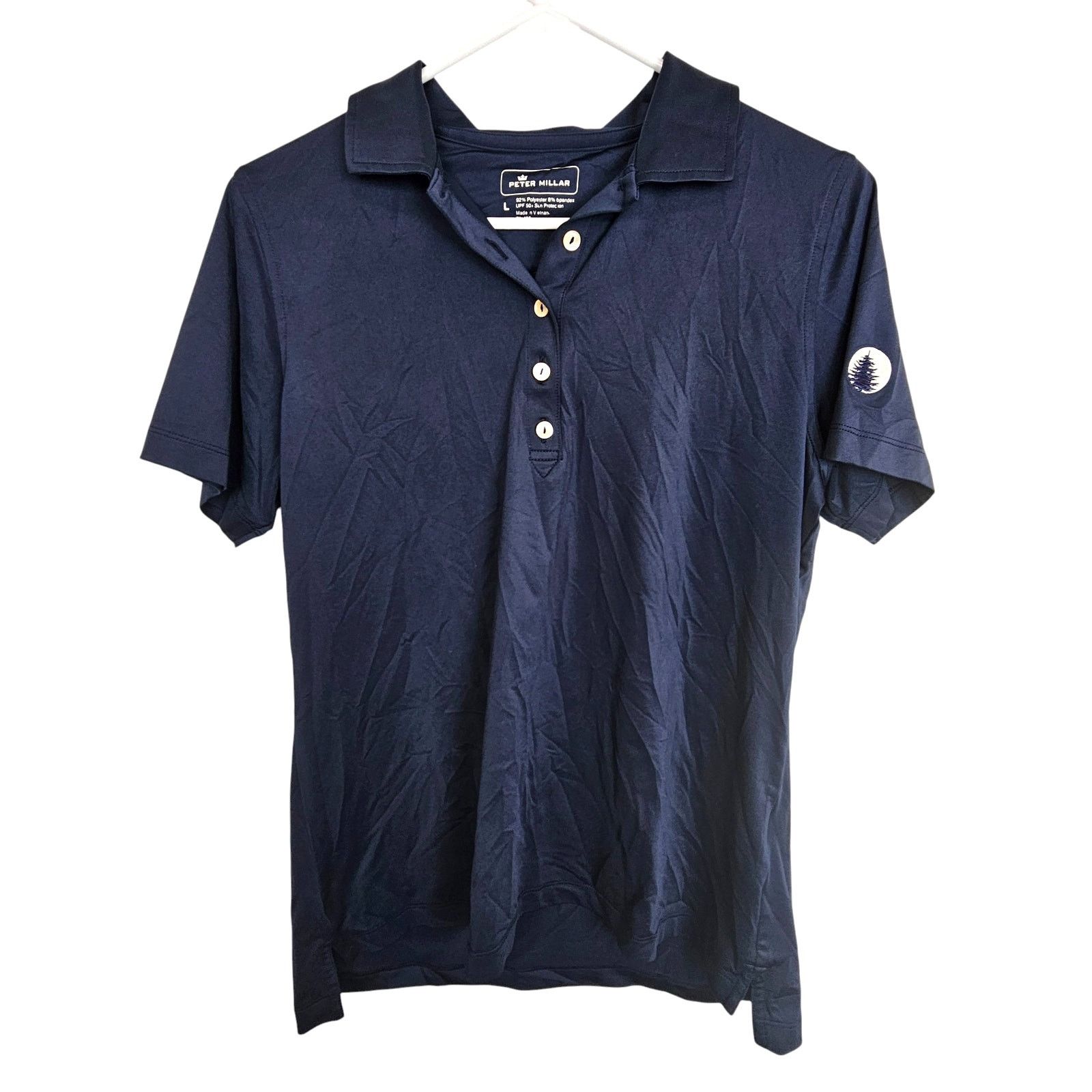 Peter Millar Peter Millar Womens Golf Polo Shirt Sz L Stretch Activewear Size L / US 10 / IT 46 - 1 Thumbnail