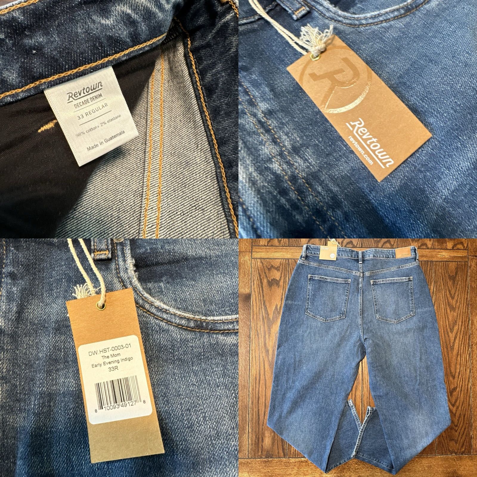 Vintage Revtown Jeans Womens Size33R Medium Wash Blue New Size 24" / US 00 / IT 34 - 8 Thumbnail