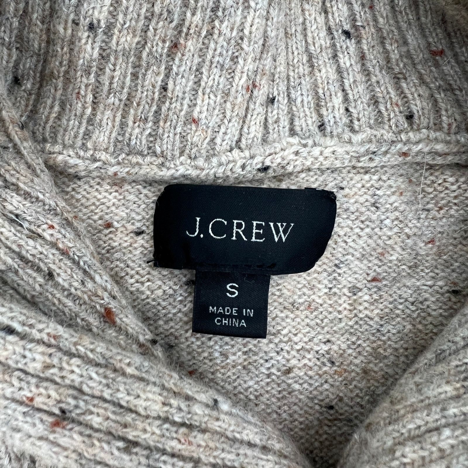 J.Crew J. Crew Rugged Merino Shawl Collar Donegal Sweater Size S / US 4 / IT 40 - 3 Thumbnail