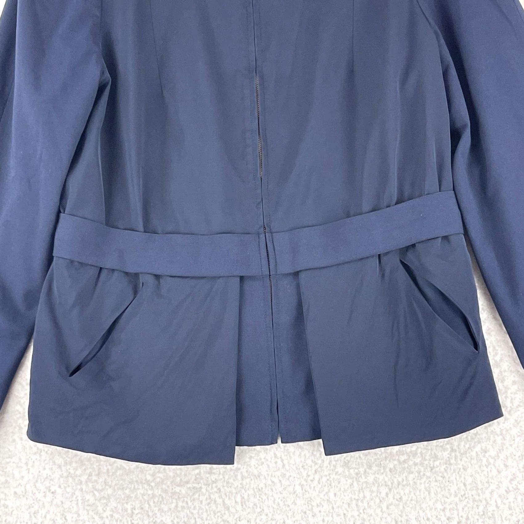 Vintage Valette Blue Zip Front Jacket Womens Long Sleeve Size Medium with Pockets Size M / US 6-8 / IT 42-44 - 5 Thumbnail