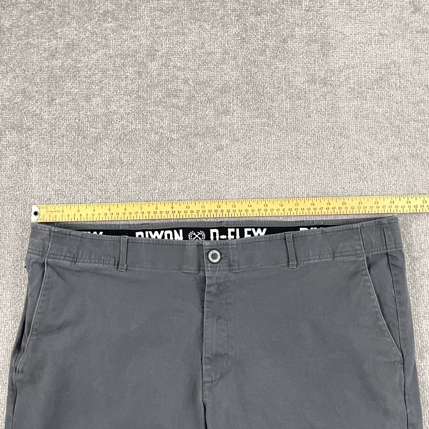 CO DIXXON Chino Pants 44x32 Straight Leg Gray D-FLEXX Stretch Mens Size US 44 / EU 60 - 3 Thumbnail
