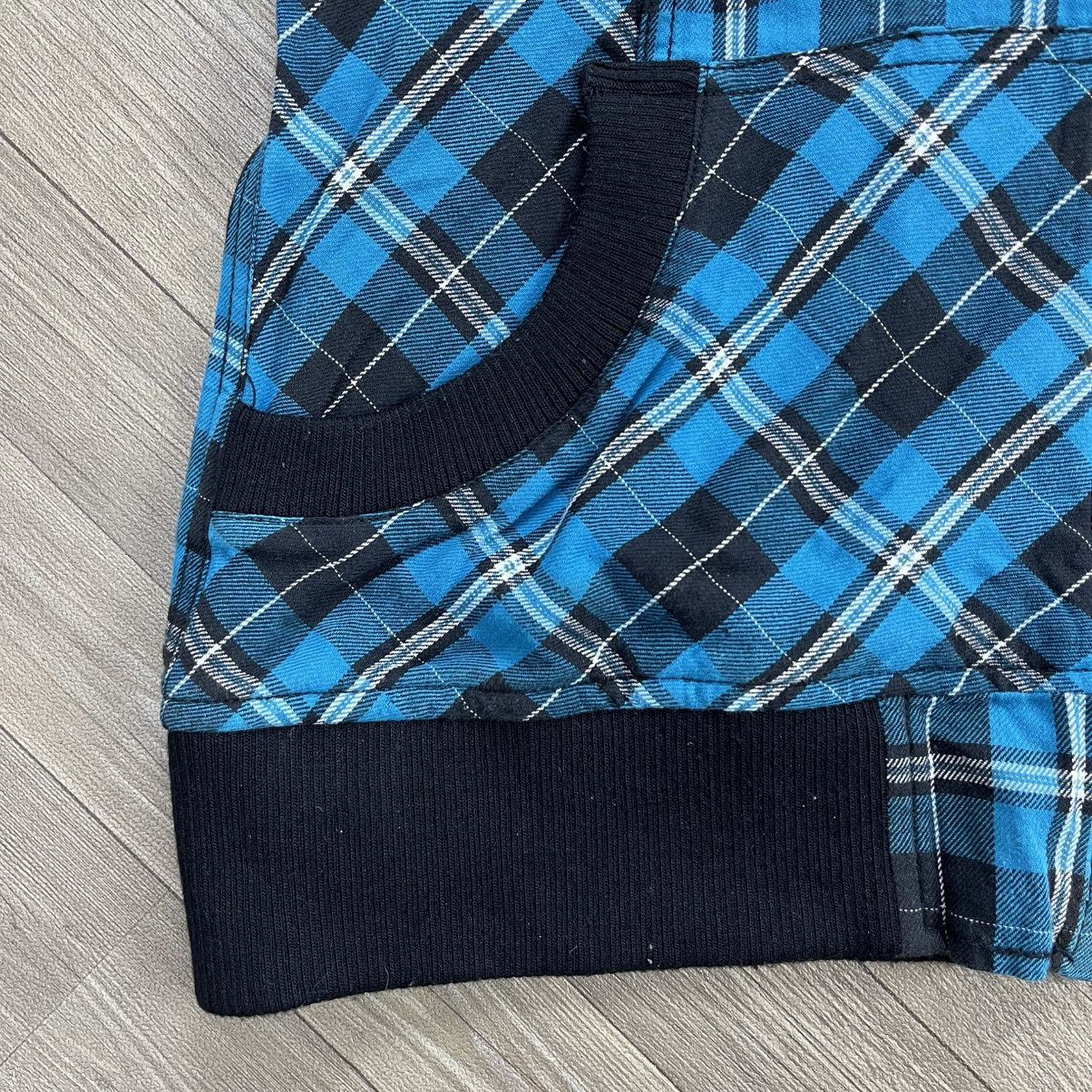 Japanese Brand 2000s Corn Flake Plaid Gothic Grunge Lgb Fur Zip Hoodie Size US S / EU 44-46 / 1 - 7 Thumbnail