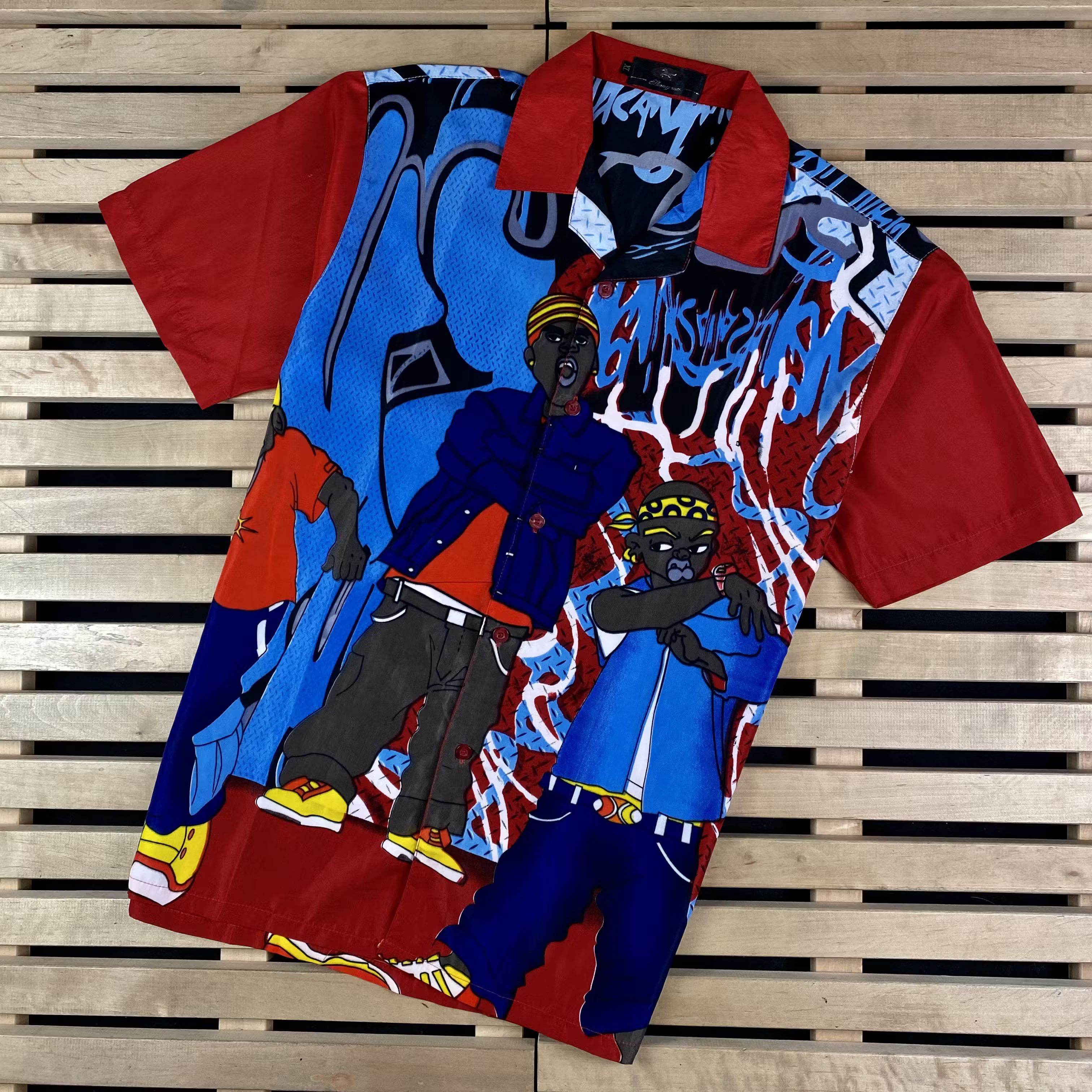 Vintage Mens Crazy Shirt Rap Size XL Size US XL / EU 56 / 4 - 1 Thumbnail