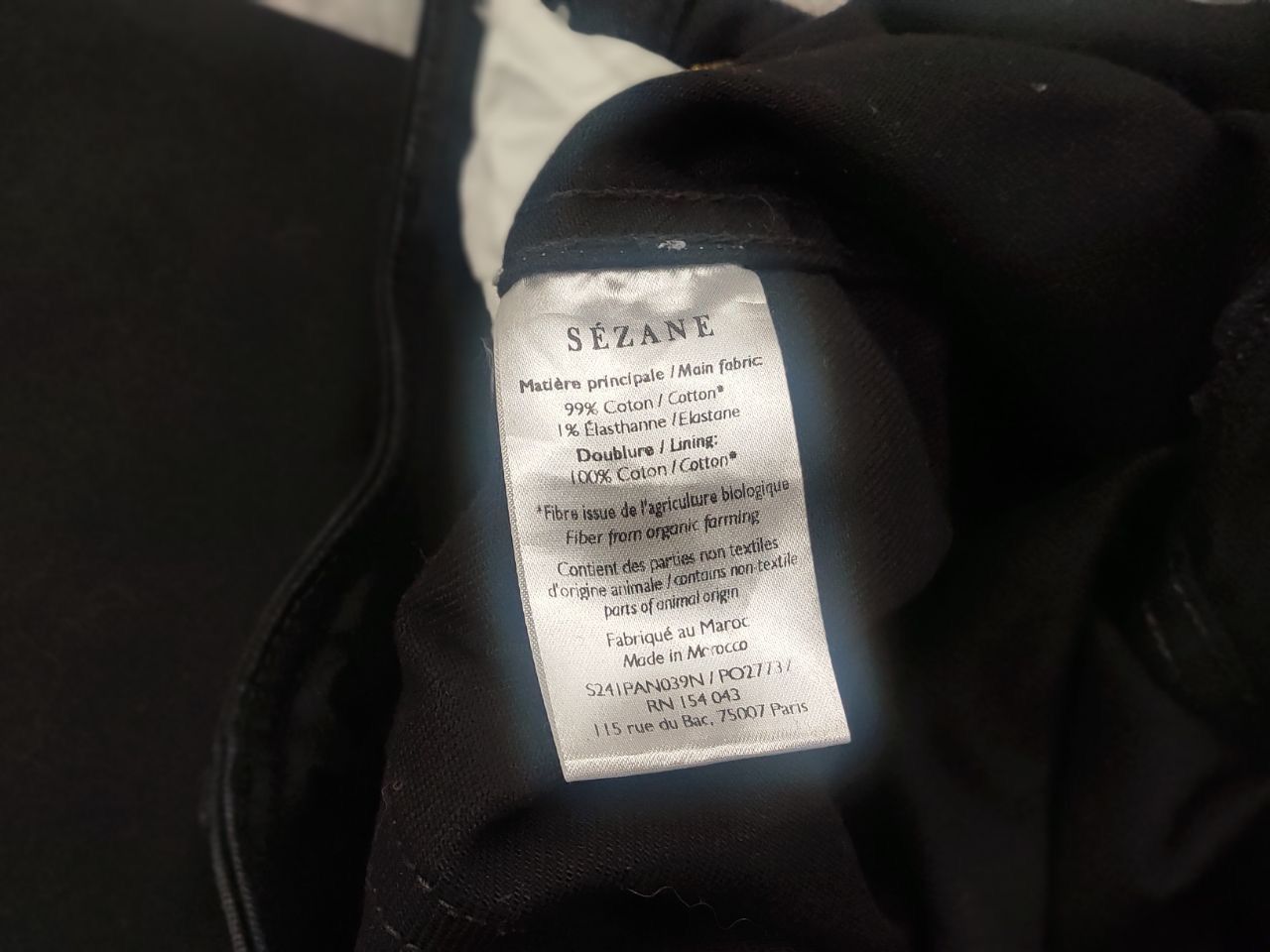 Sezane Sezane denim Le crop Black Wide Leg Minimalist Design Jeans Size 26" / US 2 / IT 38 - 17 Thumbnail