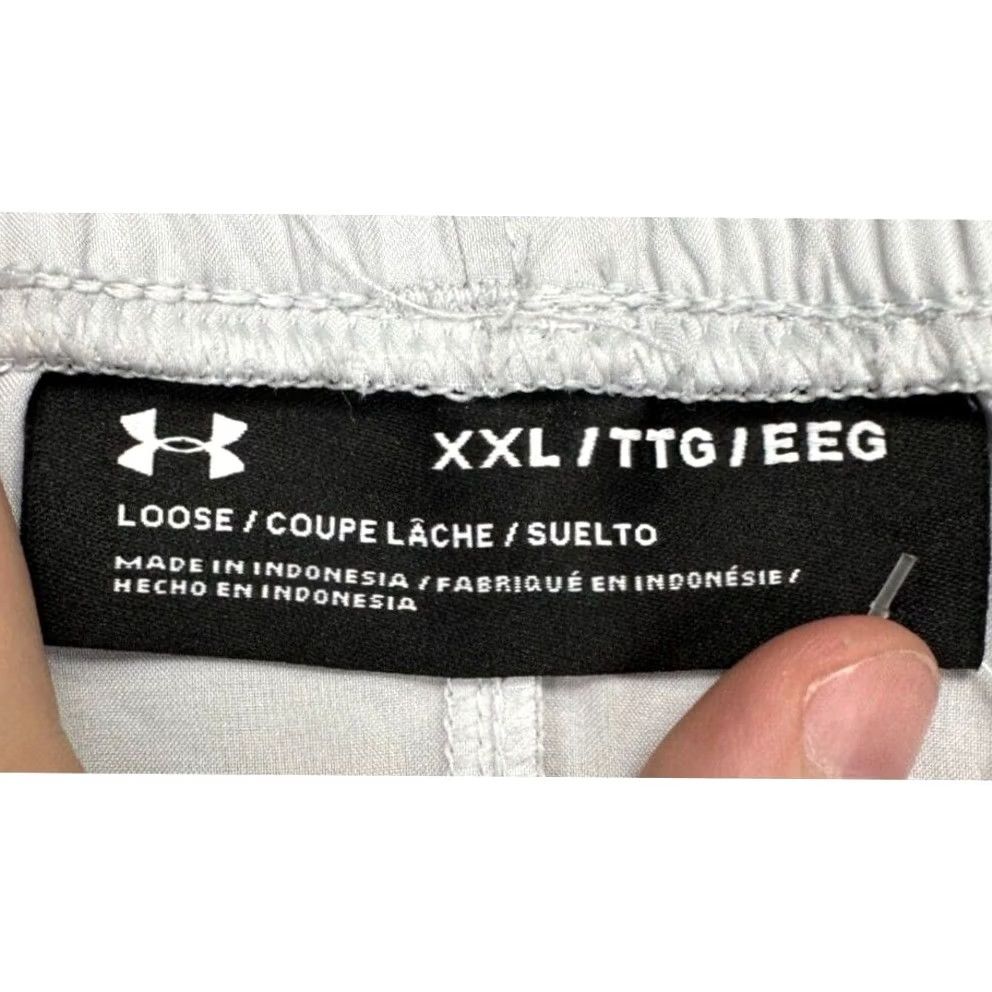 Under Armour Under Armour Shorts Mens 2XL Light Grey Athletic Elastic Waist Drawstring NEW Size US 39 - 5 Thumbnail