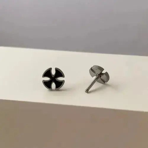 Other Titanium Steel Cross Stud Earrings for Men Women Size ONE SIZE - 3 Thumbnail