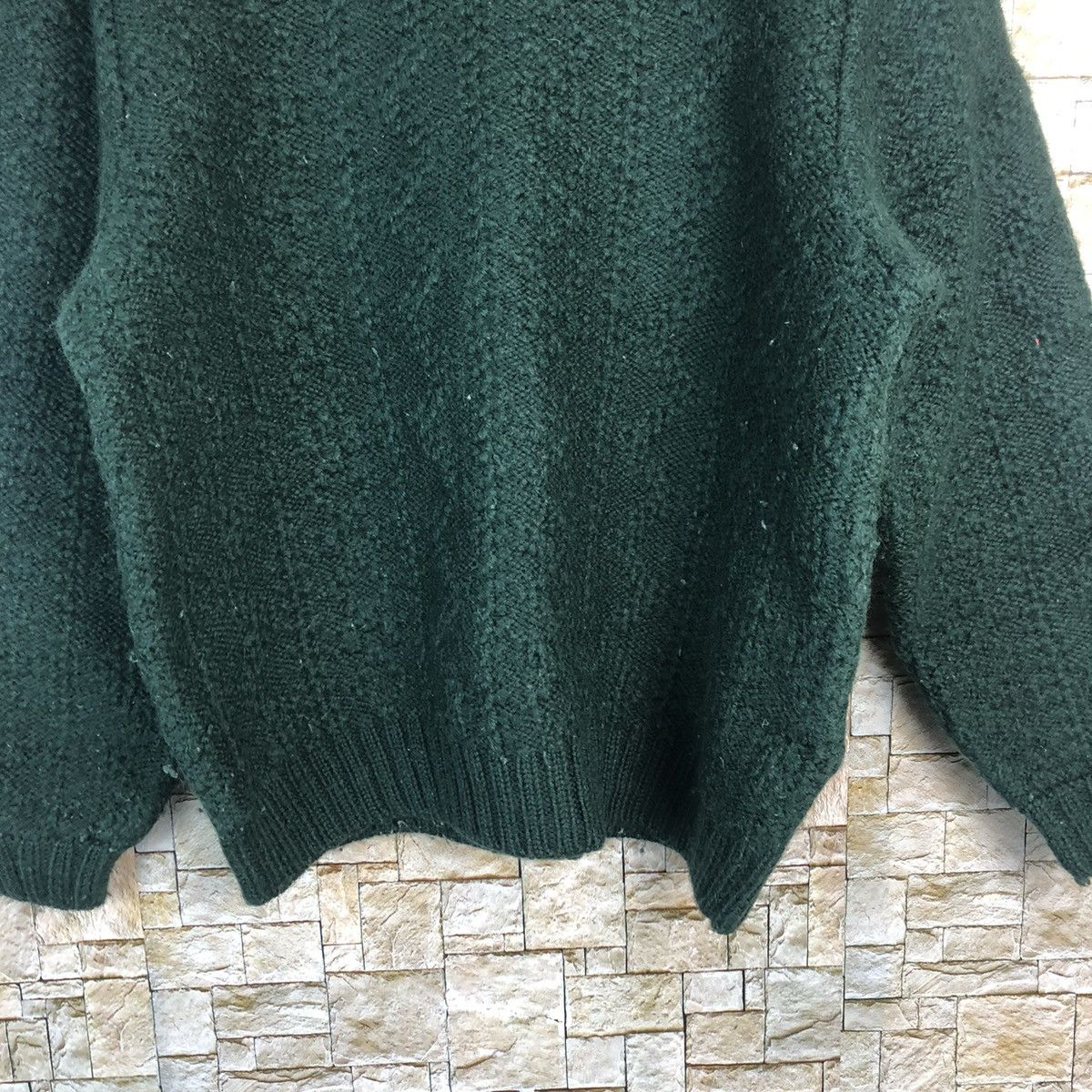 Aran Isles Knitwear × Homespun Knitwear × Vintage Japanese Brand Green vintage sweatshirt Knitwear #A913 Size S / US 4 / IT 40 - 6 Thumbnail