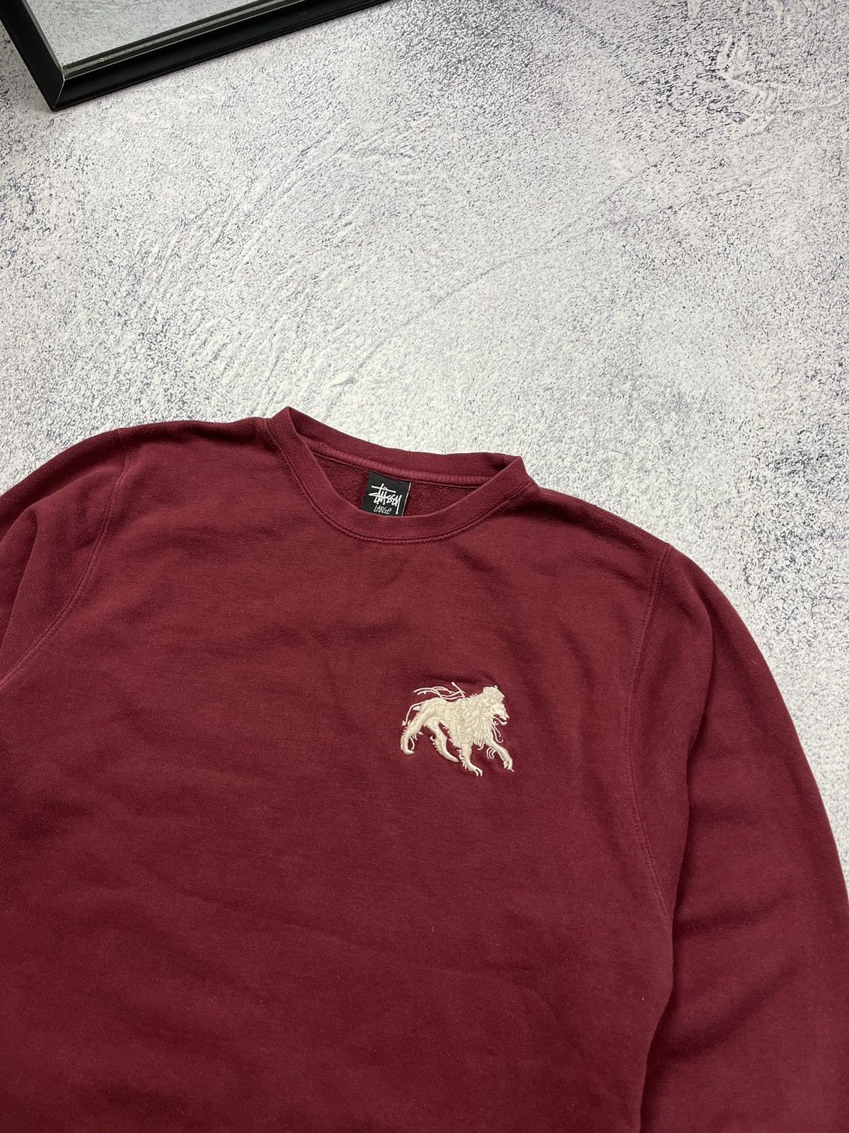 Japanese Brand Vintage Stussy Tiger Logo Sweatshirt 00’s Rare Boxy Hype Y2k Size US M / EU 48-50 / 2 - 5 Thumbnail