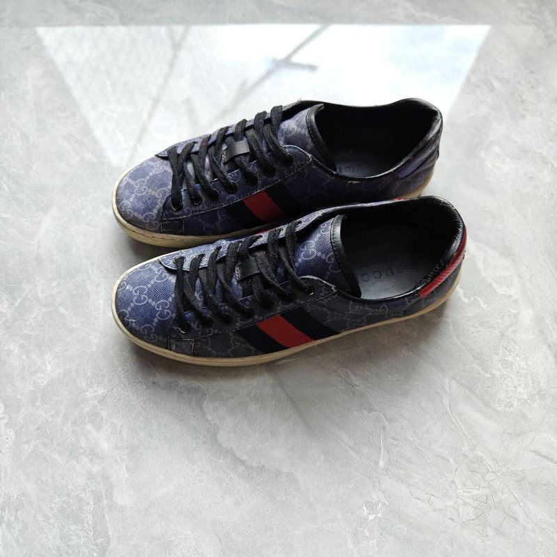 Gucci Gucci Retro Canvas Leather Athletic Sneakers Size US 7.5 / EU 40-41 - 1 Thumbnail
