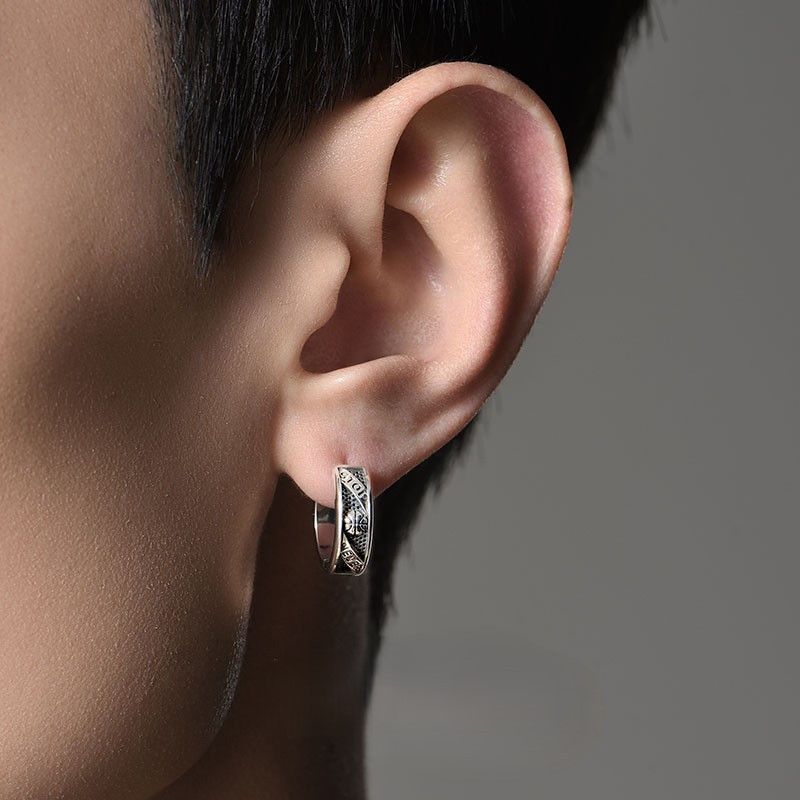 Jewelry Sports Punk Earrings One Pairs Chrome Jewelry Size ONE SIZE - 1 Thumbnail