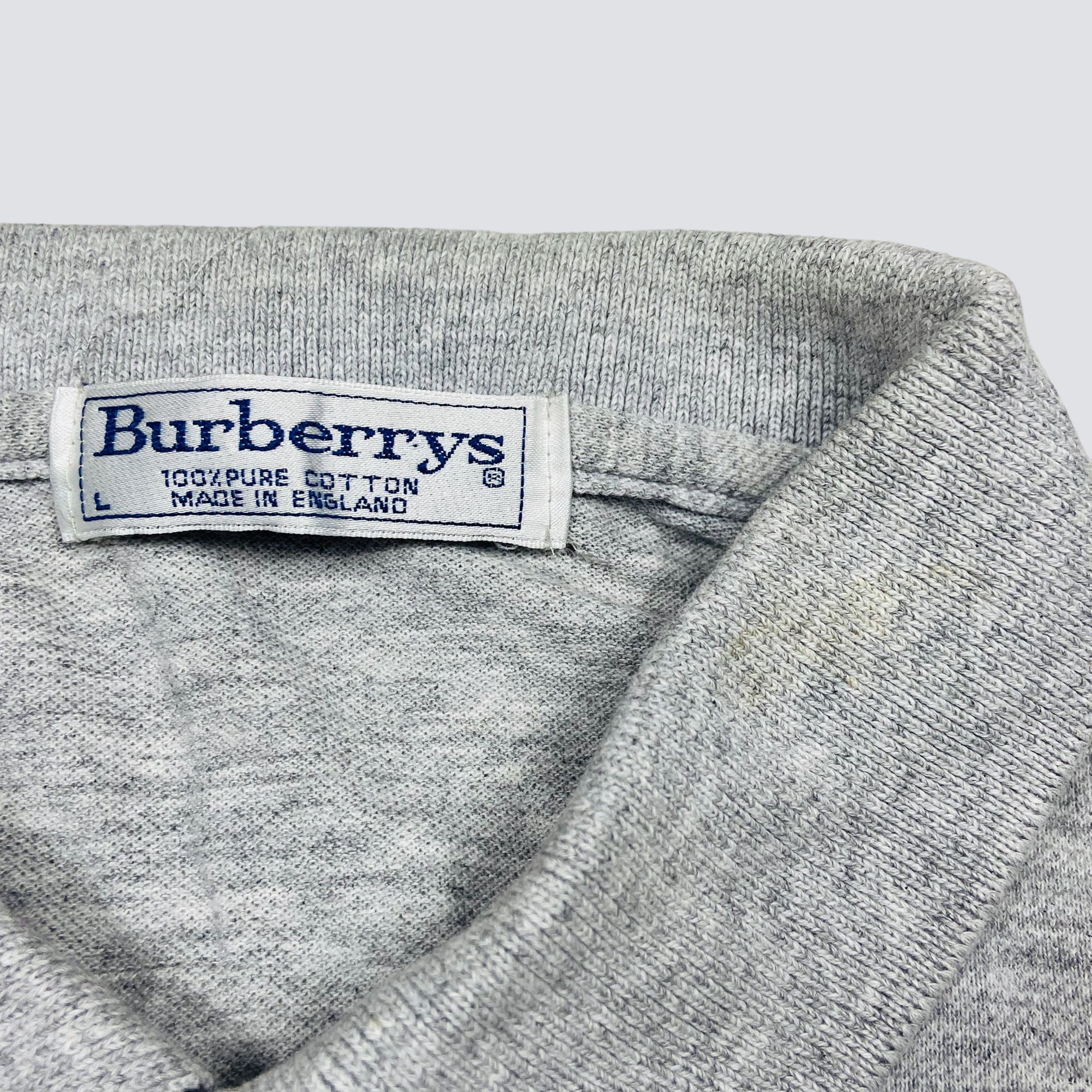 Burberry 1990s BURBERRY'S ARCHIVE VINTAGE BOXY FIT POLO SHIRT - № 211 Size US L / EU 52-54 / 3 - 7 Thumbnail