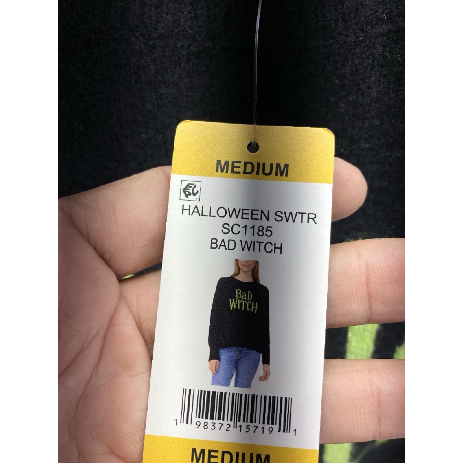 Vince Camuto Vince Camuto Sweater Women Medium Black Bad Witch Wicked Halloween Pullover NWT M Crew Neck Halloween Women Mens? Size M / US 6-8 / IT 42-44 - 5 Thumbnail
