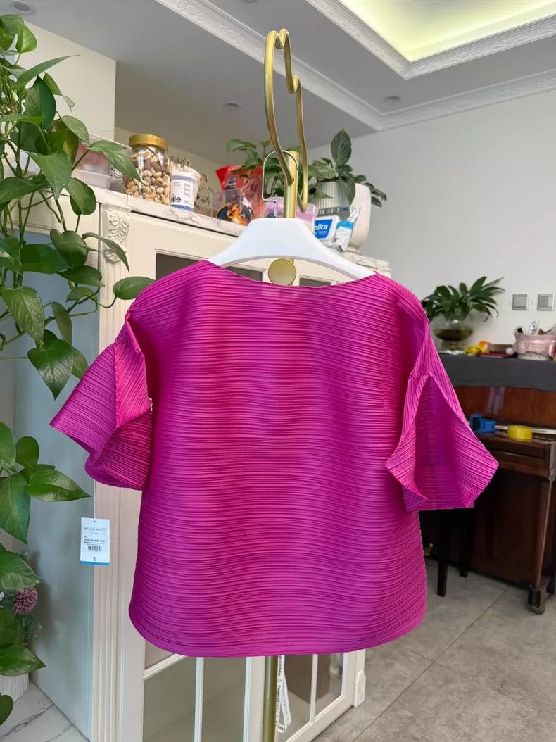 Issey Miyake Issey Miyake size:3 Pink princess sleeve top Size XS / US 0-2 / IT 36-38 - 7 Thumbnail