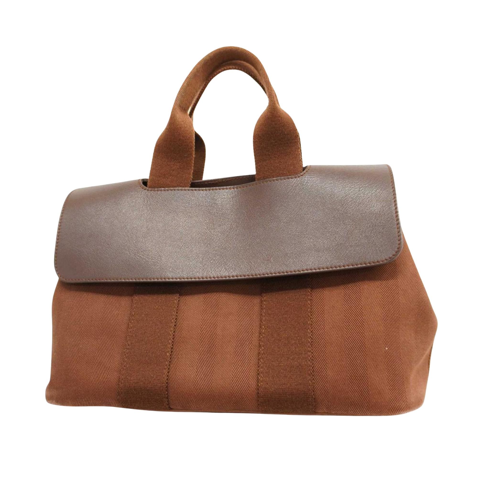 image of Hermes Valparaiso Handbag in Brown, Women's