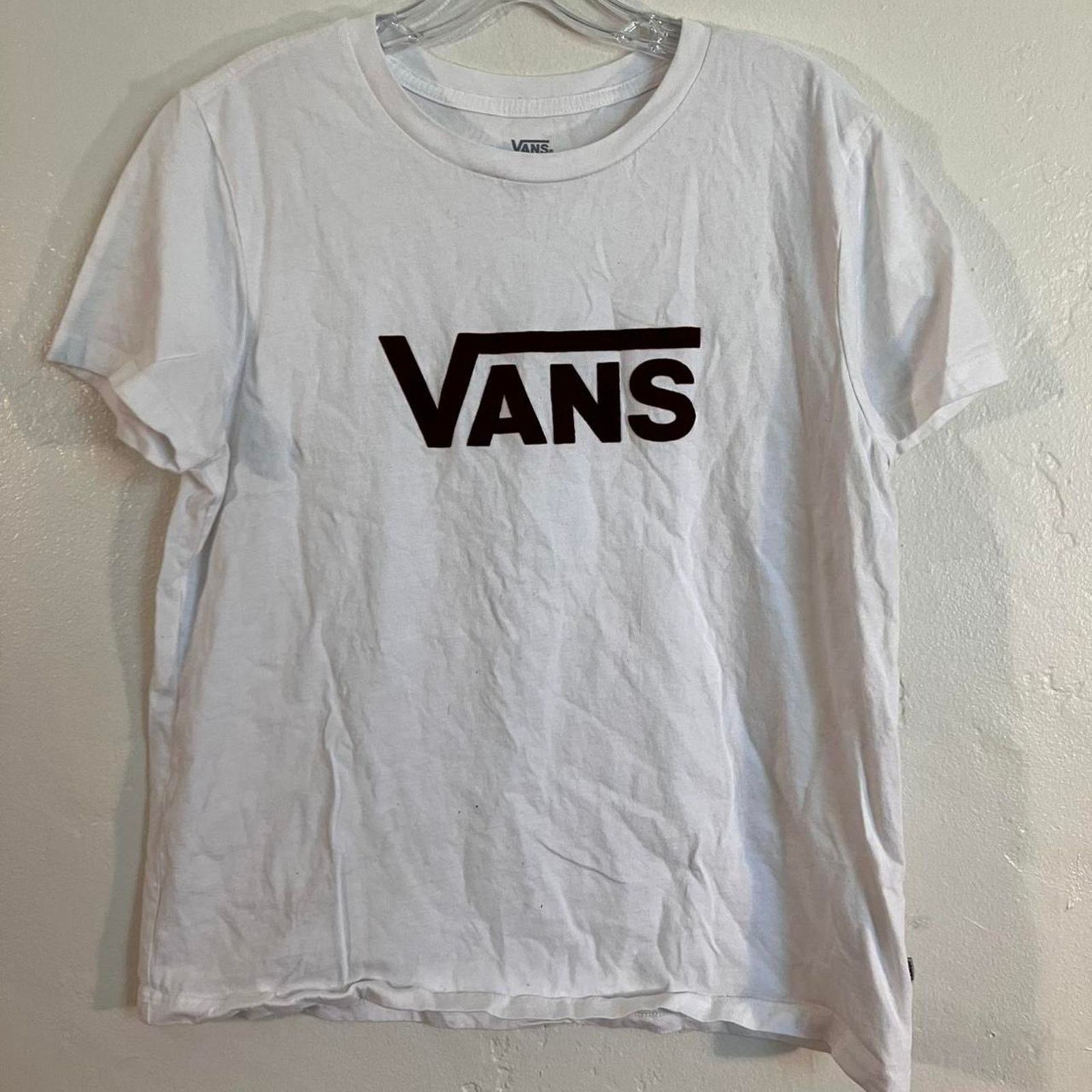 Vans Vans White Graphic Tee w Felted Logo Skater T-shirt Size XL / US 12-14 / IT 48-50 - 1 Thumbnail