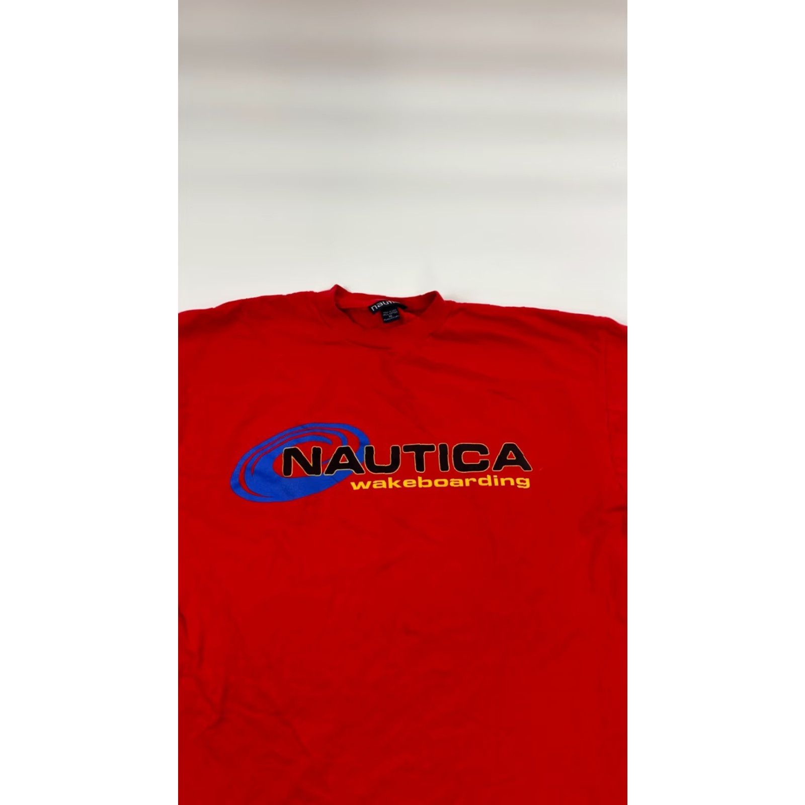 Nautica Nautica Shirt Mens XL Red Cotton Short Sleeve Crew Neck Outdoor Surf Size US XL / EU 56 / 4 - 3 Thumbnail
